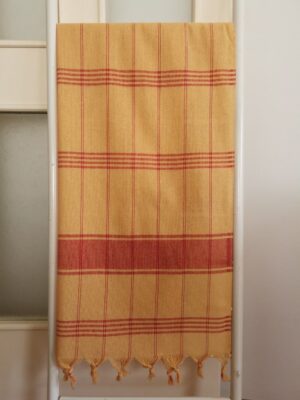 Hamam Peştemali, 80x180, 250 Gr. Sarı Kırmızı*
