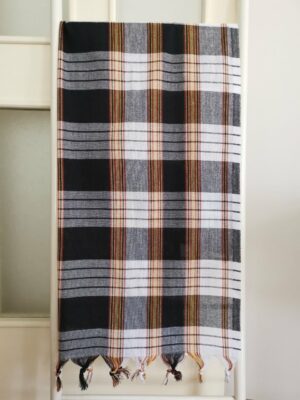 Hamam Peştemali, 80x180, 250 Gr. Siyah Beyaz, Klasik İyi*