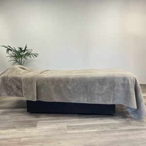 Sedye Havlusu, 150x220, Pamuklu, Delikli, Masaj Yatağı Havlusu, Bej Renk